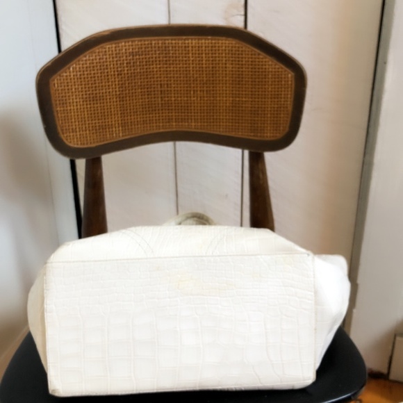 Furla White Croc Embossed Leather “Divide-it” Tote - Picture 2 of 8